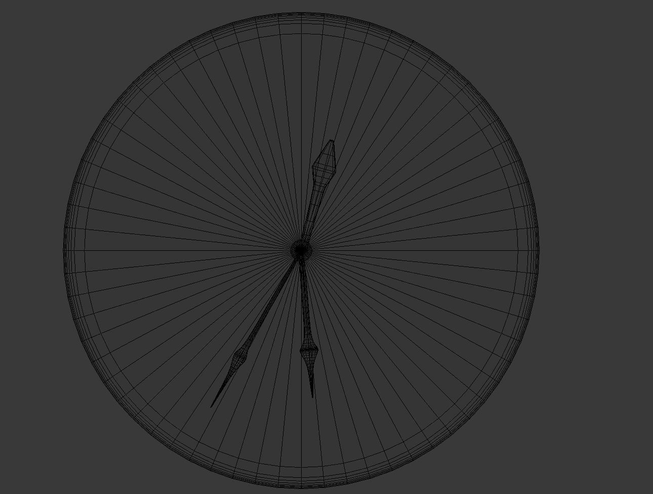 Modern Wall Clock 3D model_8