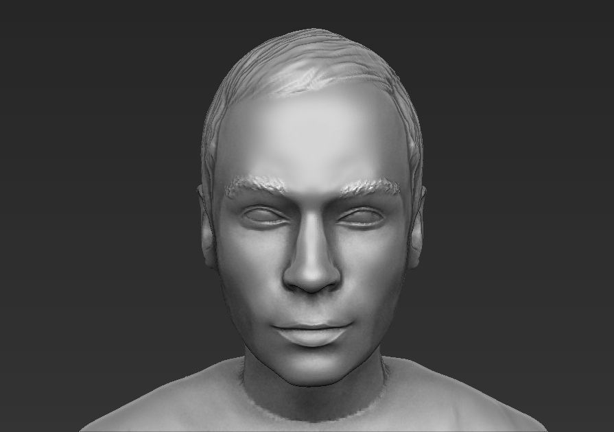 Sheldon Cooper Big Bang Theory 3D printing ready stl obj formats 3D print model_12