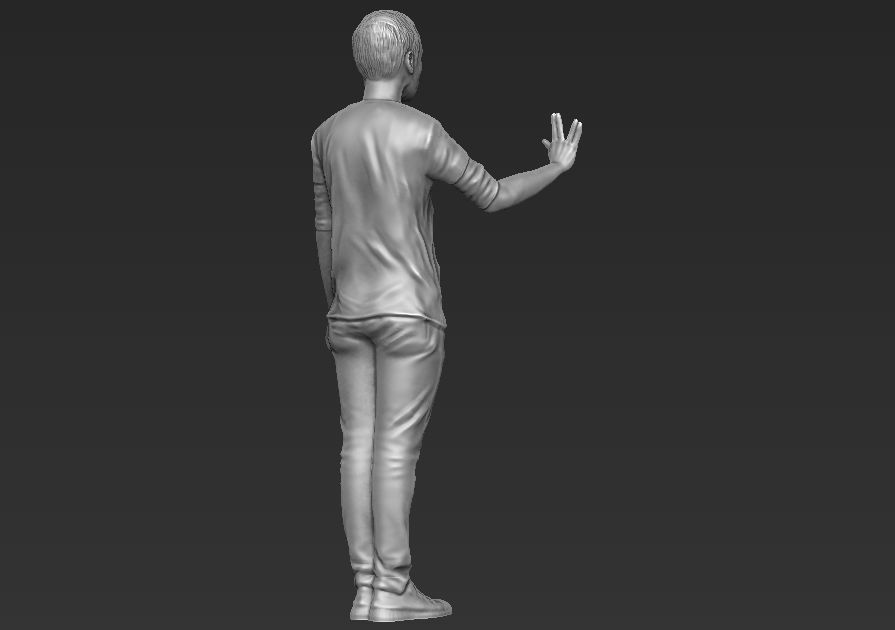 Sheldon Cooper Big Bang Theory 3D printing ready stl obj formats 3D print model_5
