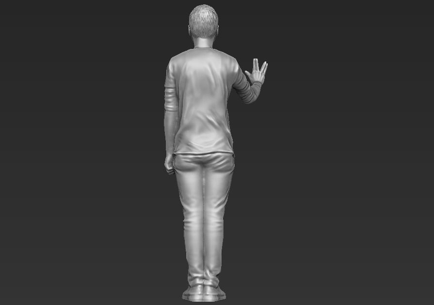 Sheldon Cooper Big Bang Theory 3D printing ready stl obj formats 3D print model_6