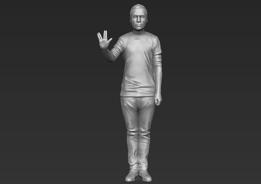 Sheldon Cooper Big Bang Theory 3D printing ready stl obj formats 3D print model_1