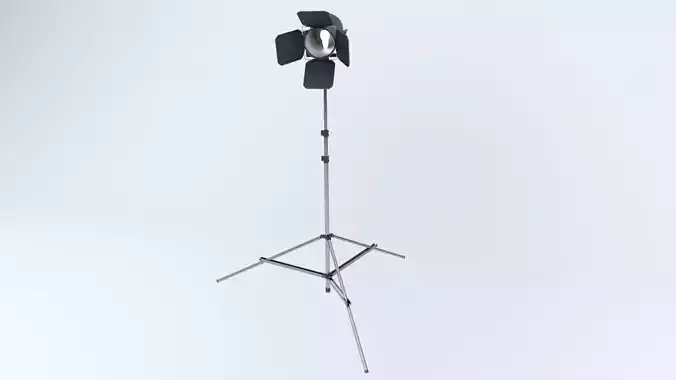 Low Poly PBR K Baby Light Low-poly 3D model