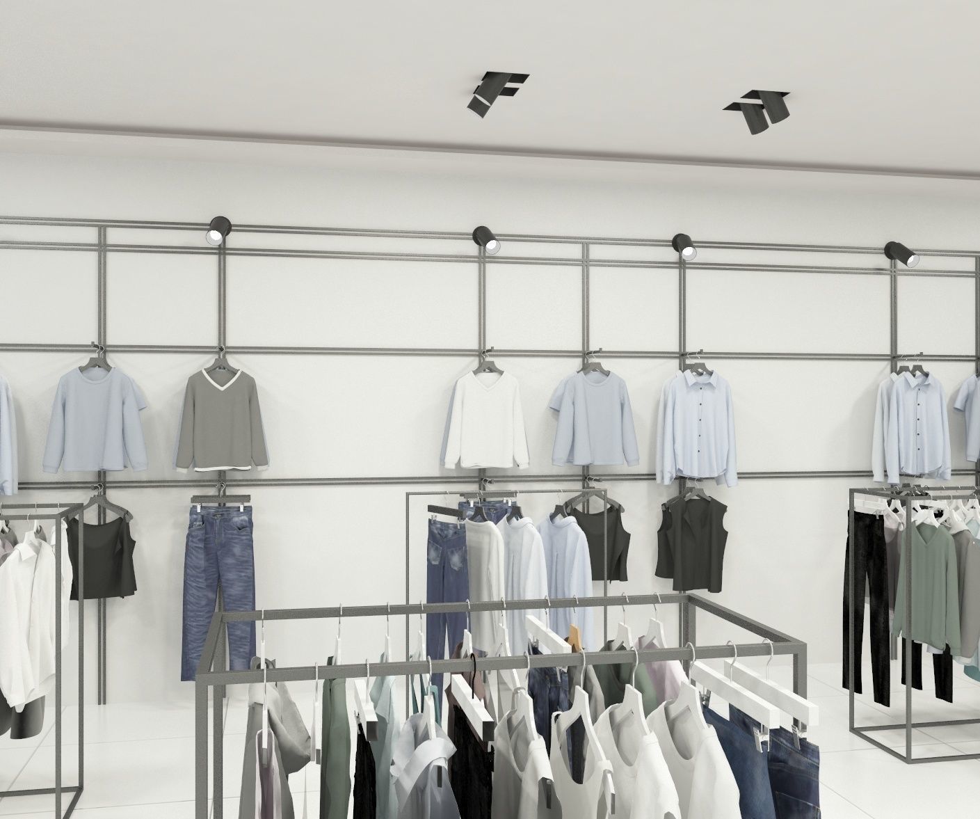 Fashion Store Outlet interior scene Render Ready  3D model_5