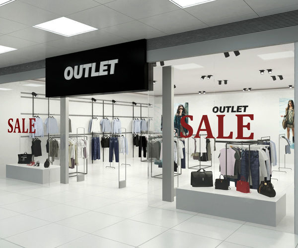 Fashion Store Outlet interior scene Render Ready  3D model