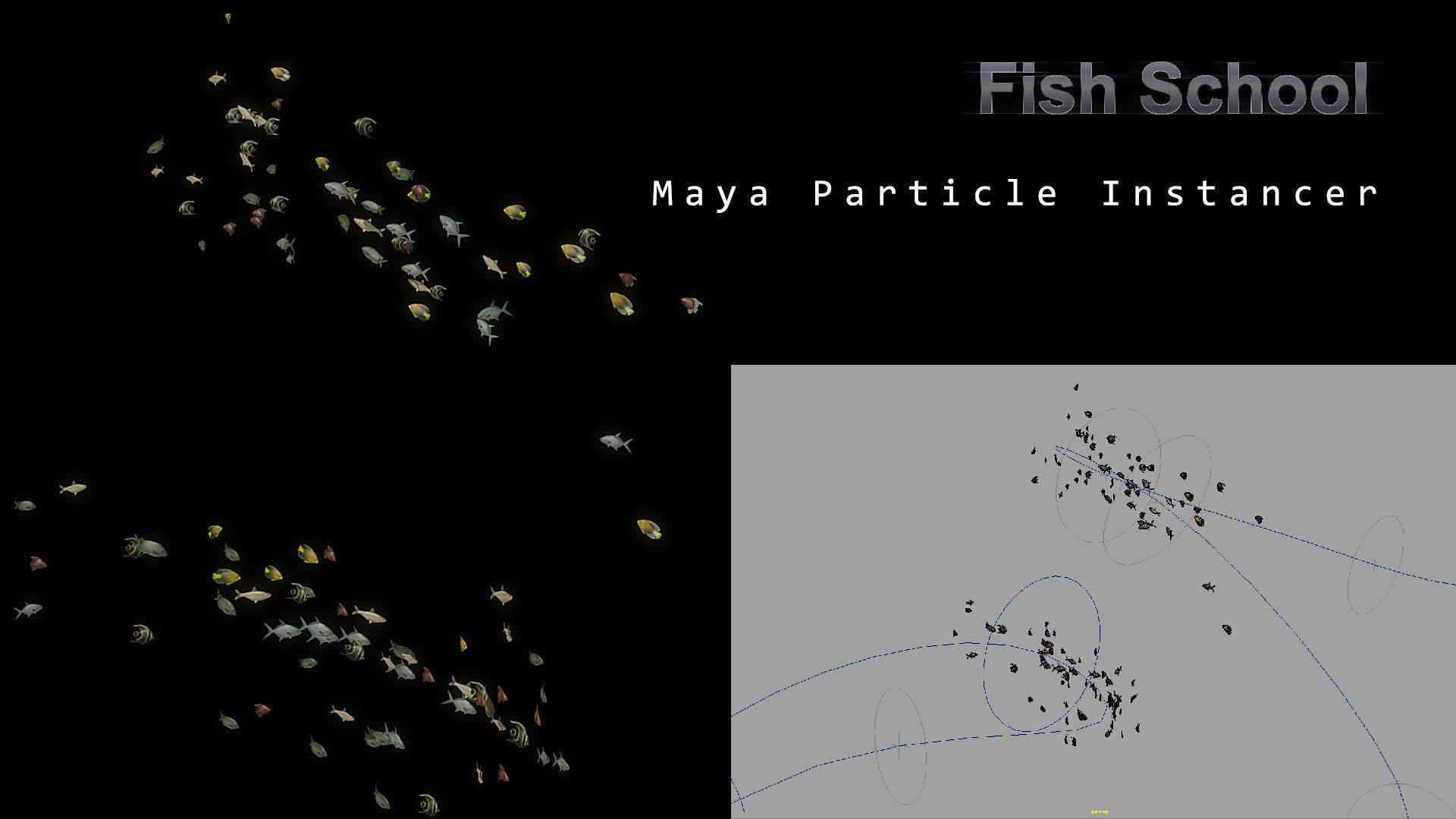 Cartoon Underwater Scene Rigged Animated Maya 3D model_20