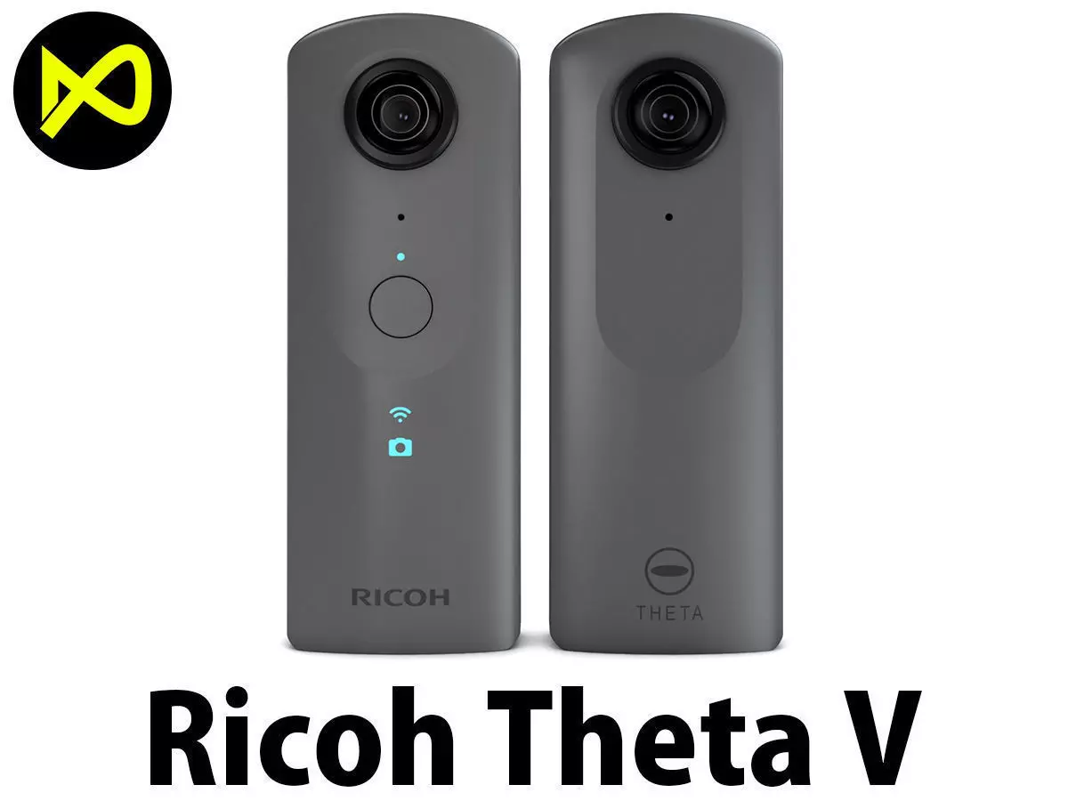 Ricoh Theta V 360 Spherical Camera 3D model_0
