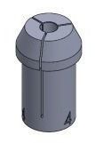 Collet chuck 4mm for Proxxon micro woodturning lathe DB 250 Free 3D print model