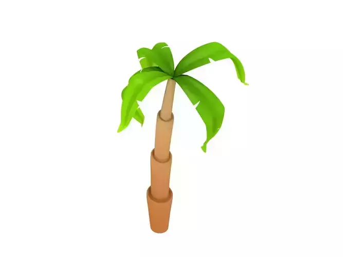 Cartoon Palm 3D model