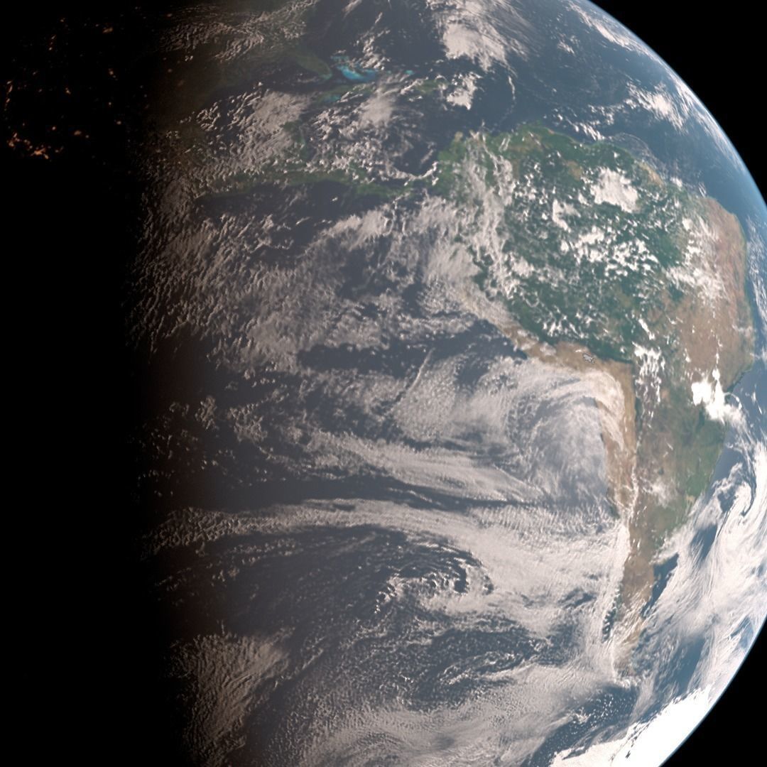 Earth 2k textures  Free low-poly 3D model_5