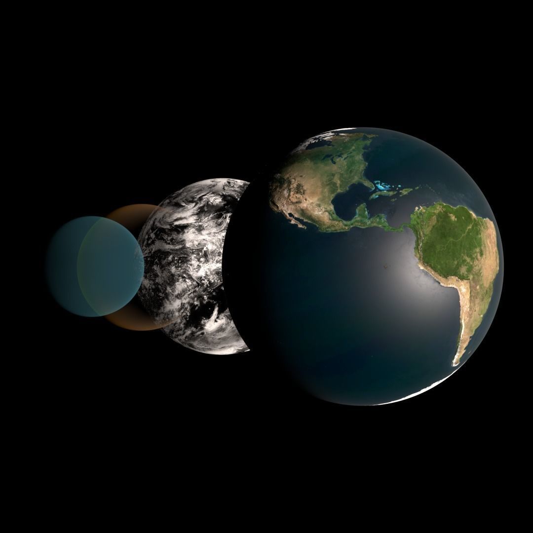 Earth 2k textures  Free low-poly 3D model_7