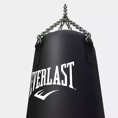 Low Poly PBR Punching Bag Low-poly 3D model