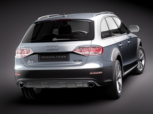 Audi A4 Allroad 2010 3D model_3