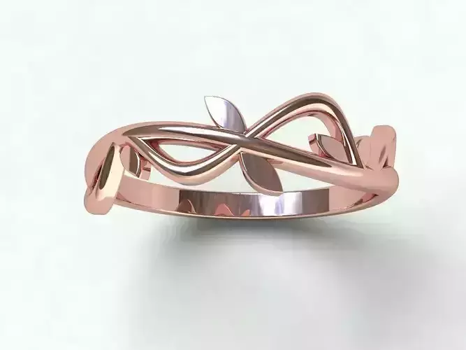 Ringmodel138 -Leafy 3D print model