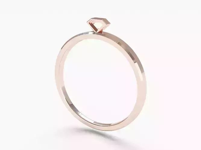 Ringmodel140 - Gold Stone