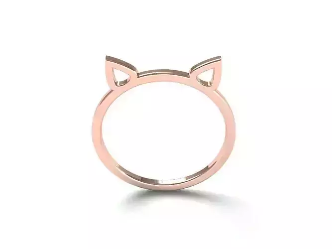 Ringmodel142- Simple Ears 3D print model