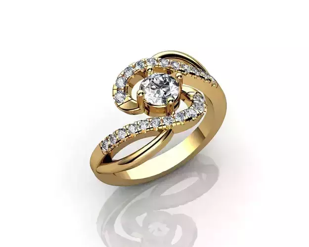 Diamond Ring in Yellow Gold