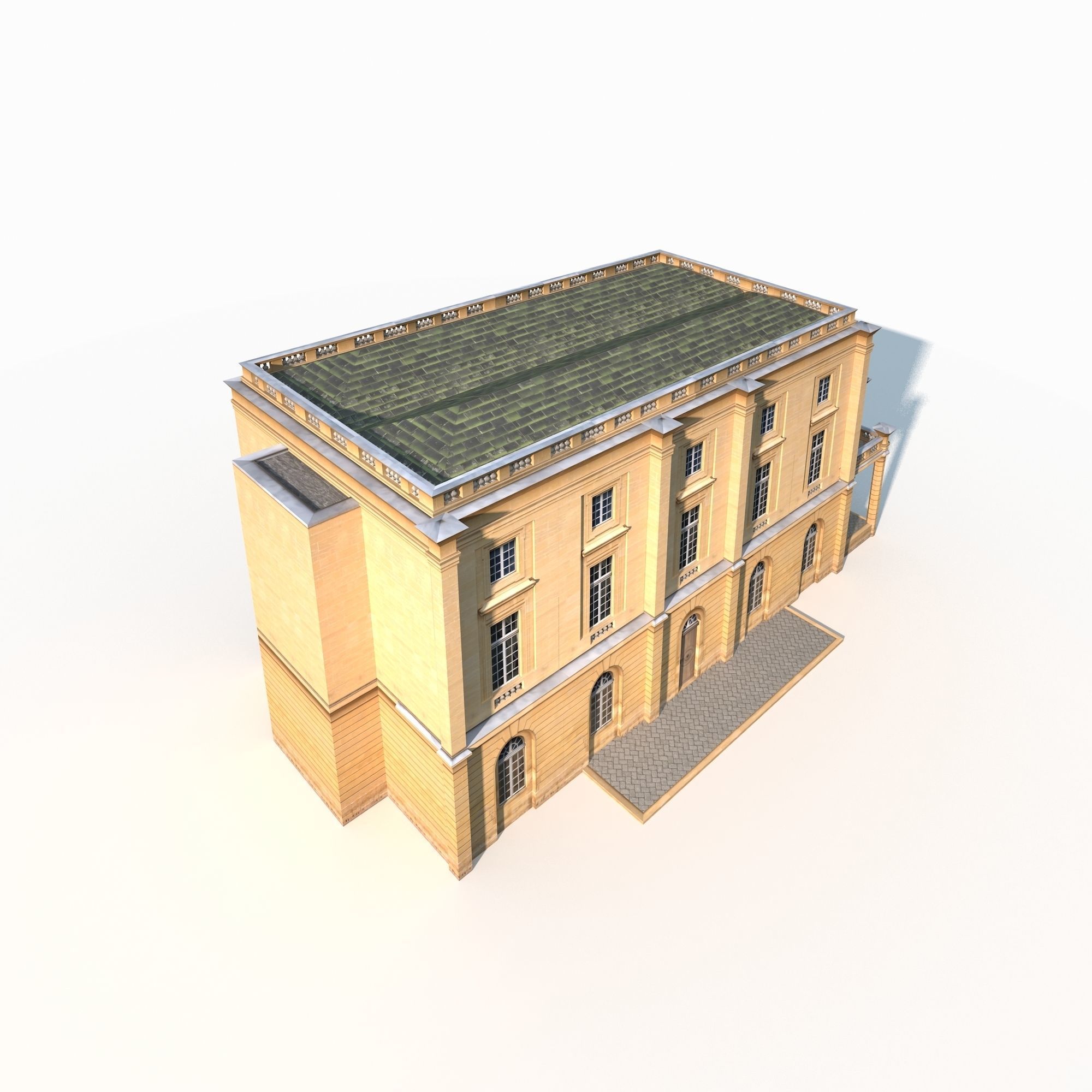 Public Building 187 Low Poly Low-poly 3D model_5