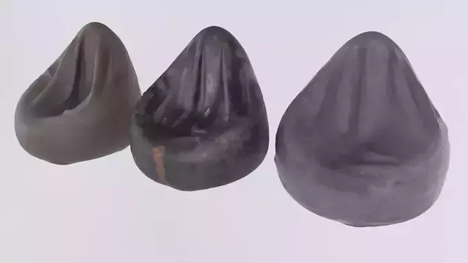 Bean Bag Low-poly 3D model