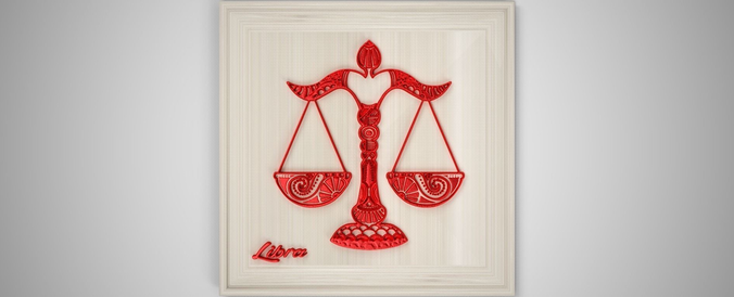 Libra Frame Low-poly 3D model