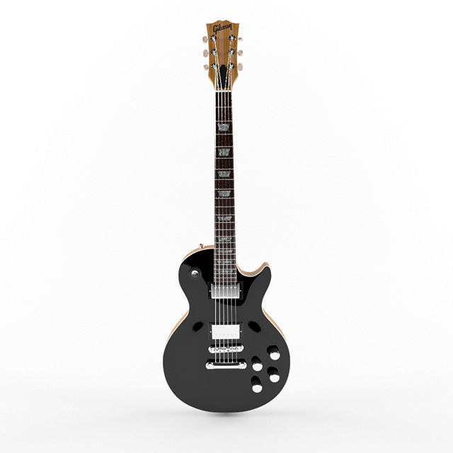 GibsonLesPaul electric guitar 3D model_3