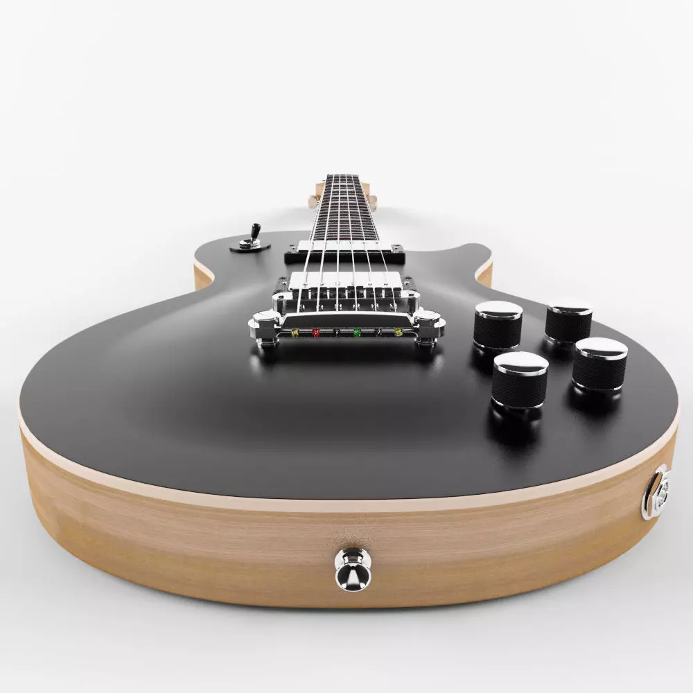 GibsonLesPaul electric guitar 3D model_0
