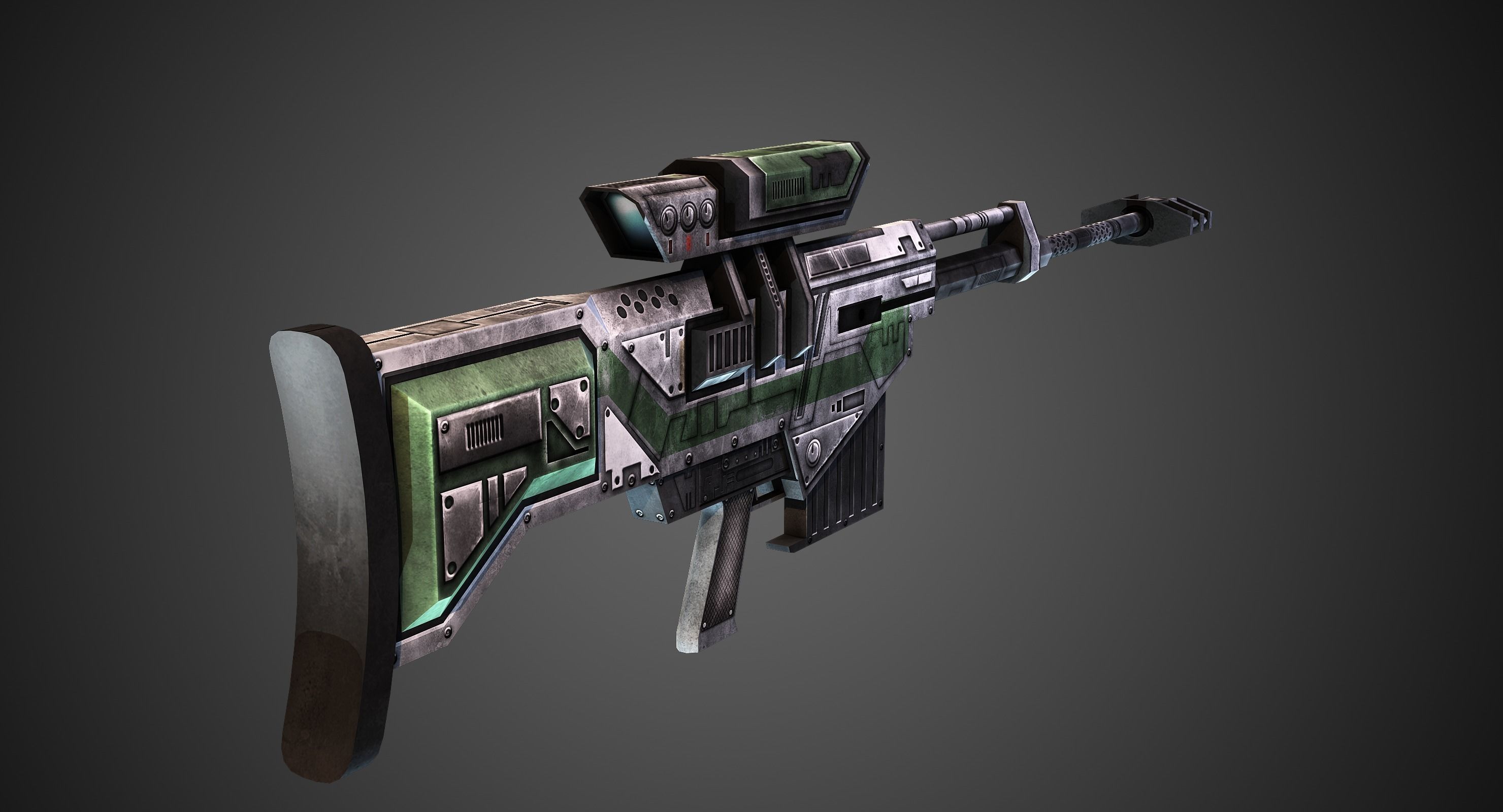 FPS Weapon Pack Low-poly 3D model_9