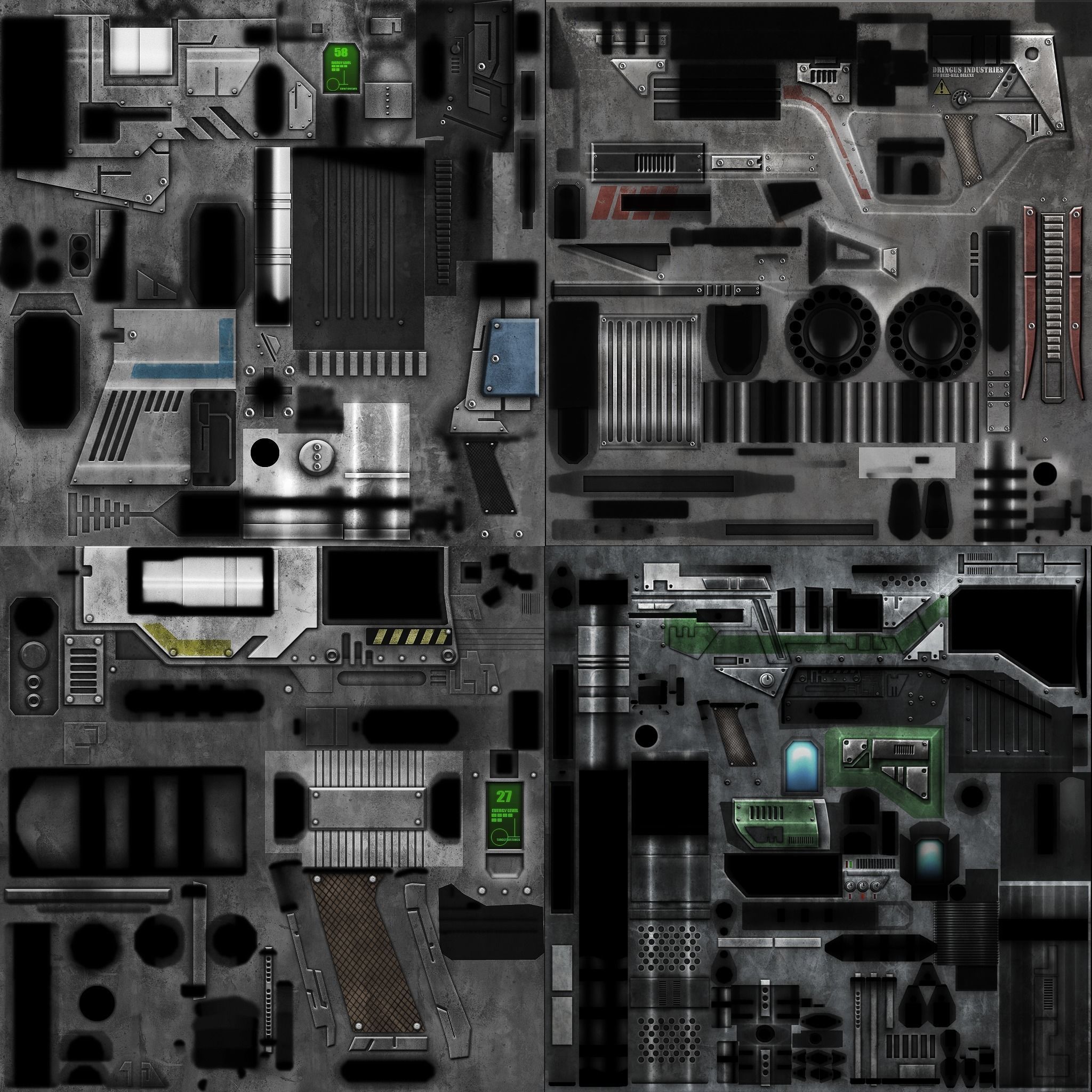 FPS Weapon Pack Low-poly 3D model_14