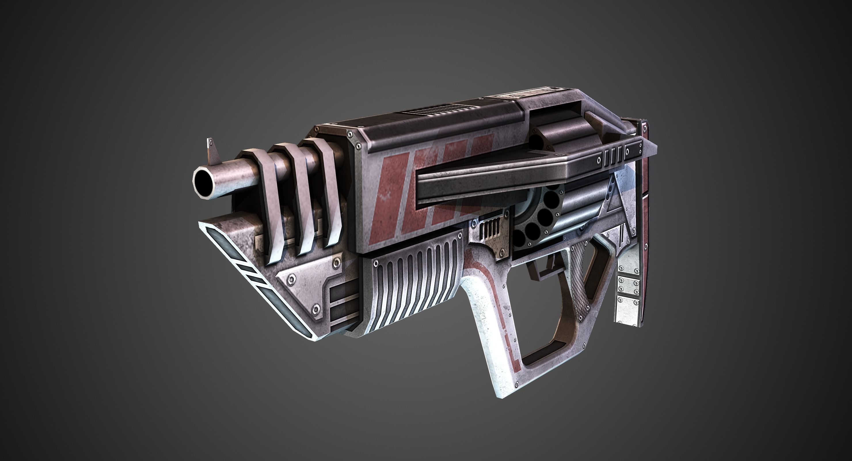 FPS Weapon Pack Low-poly 3D model_4