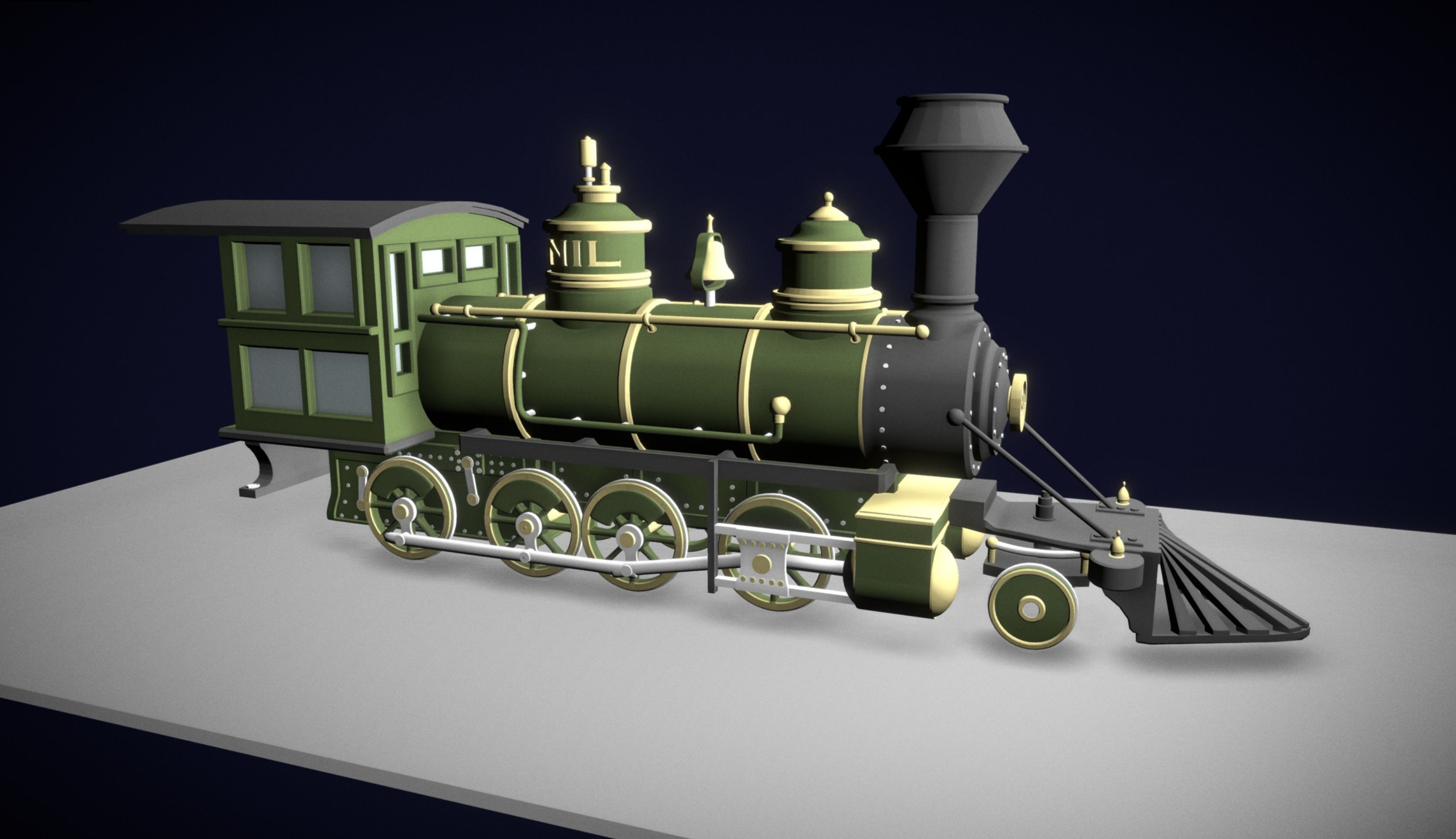 Loco Locomotive 3D model_1