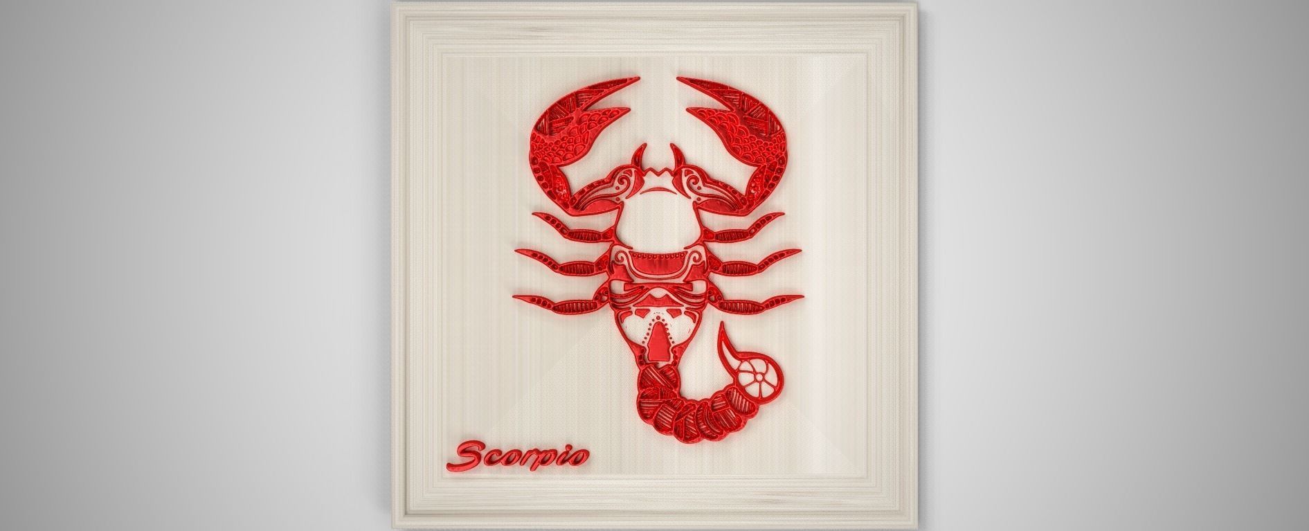 Scorpio Frame Low-poly 3D model_2
