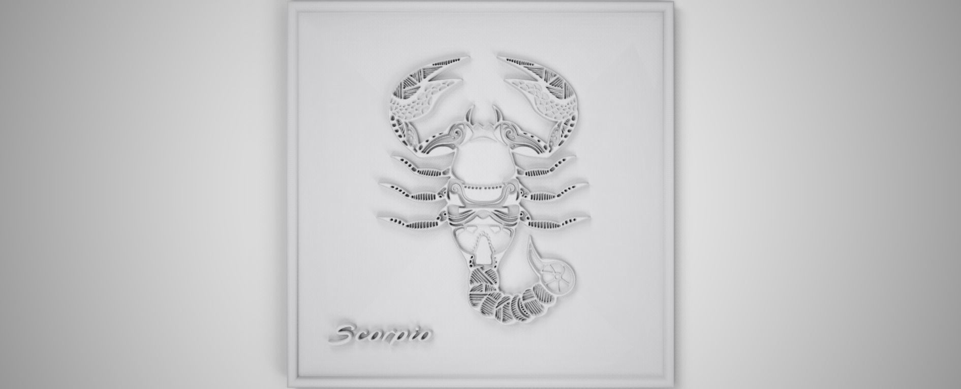 Scorpio Frame Low-poly 3D model_5