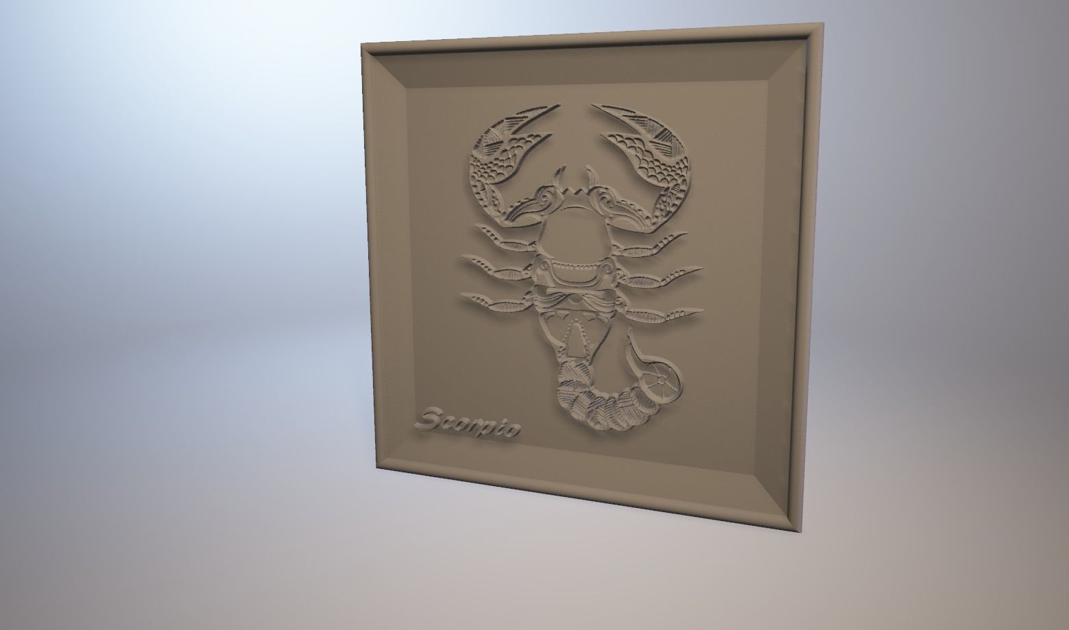 Scorpio Frame Low-poly 3D model_6