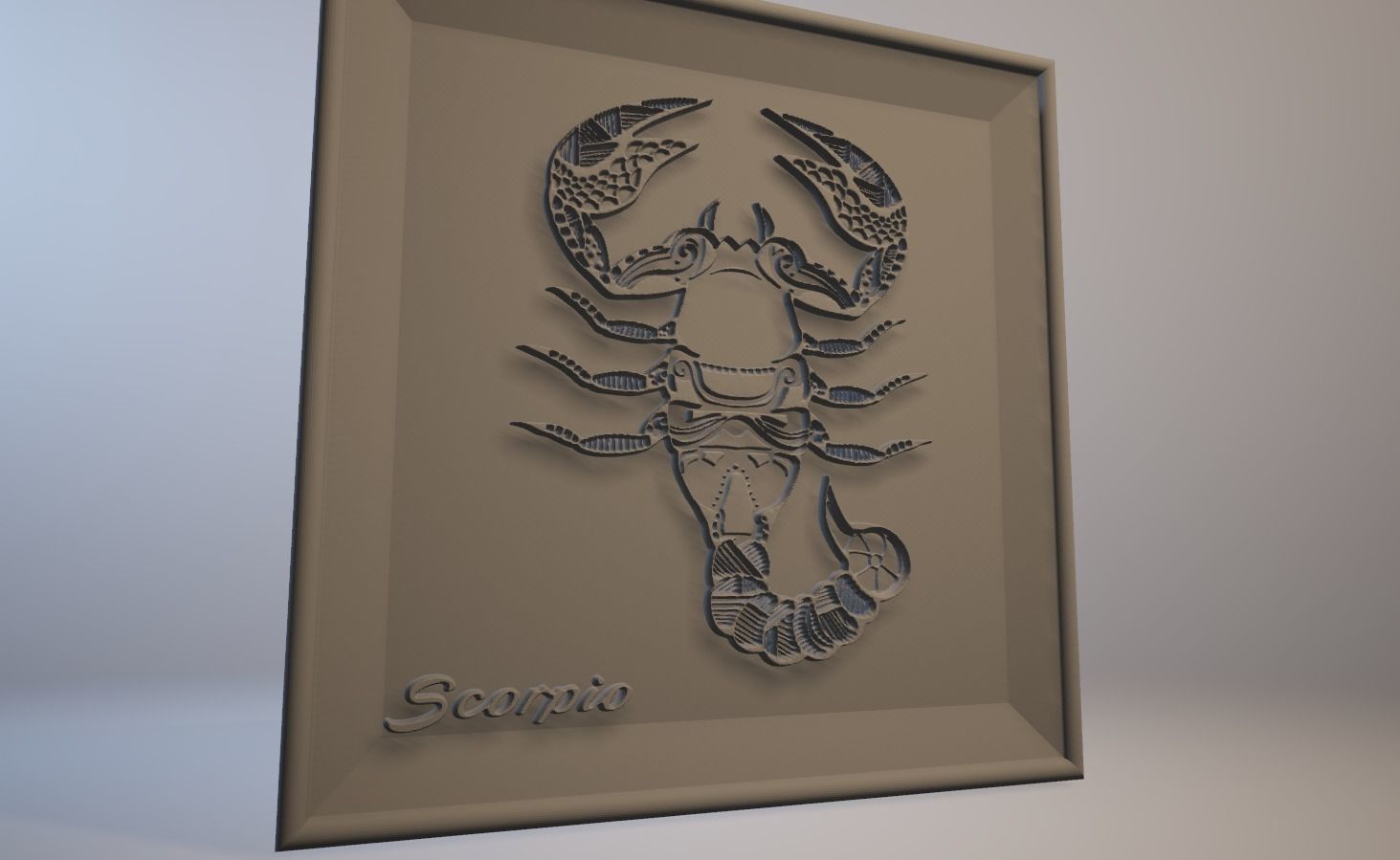 Scorpio Frame Low-poly 3D model_7