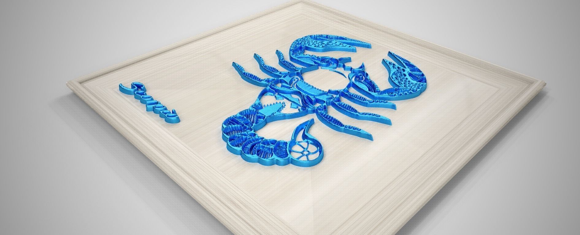 Scorpio Frame Low-poly 3D model_4