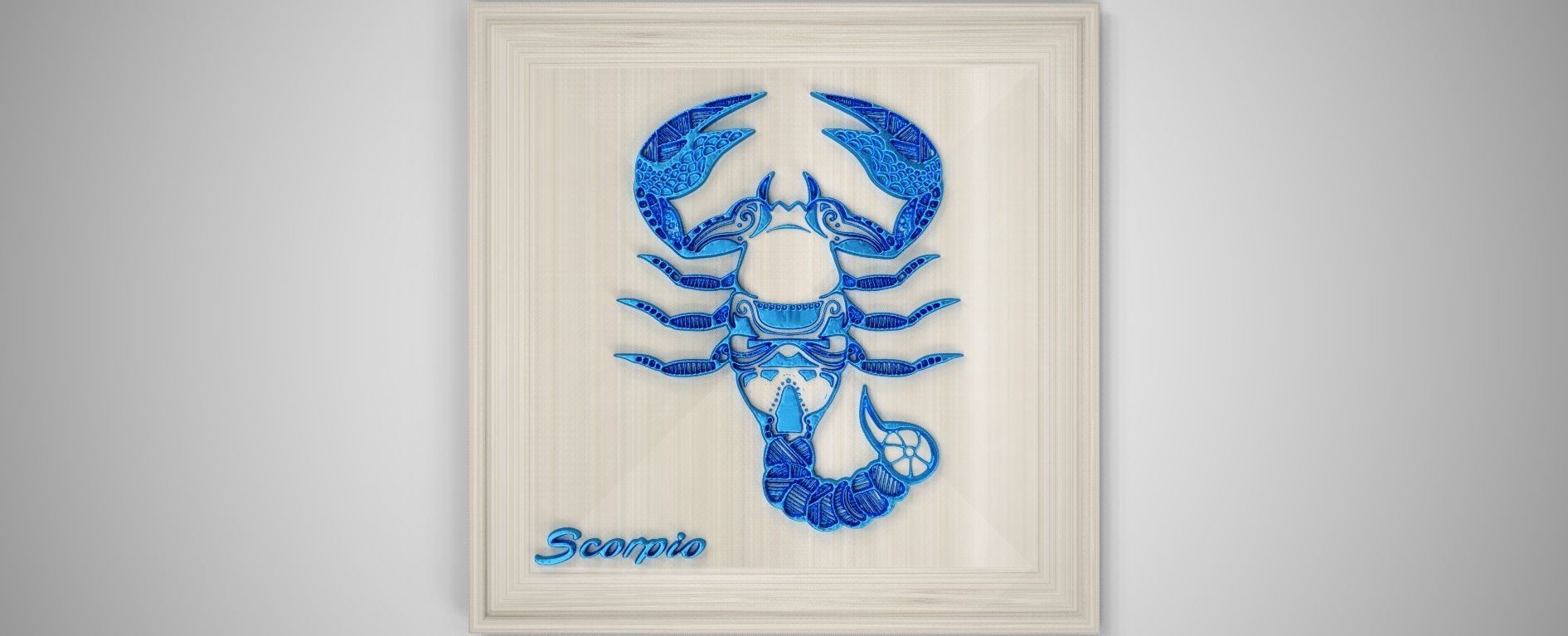 Scorpio Frame Low-poly 3D model_1