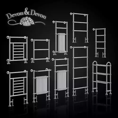 A set of heated towel rails Devon Devon