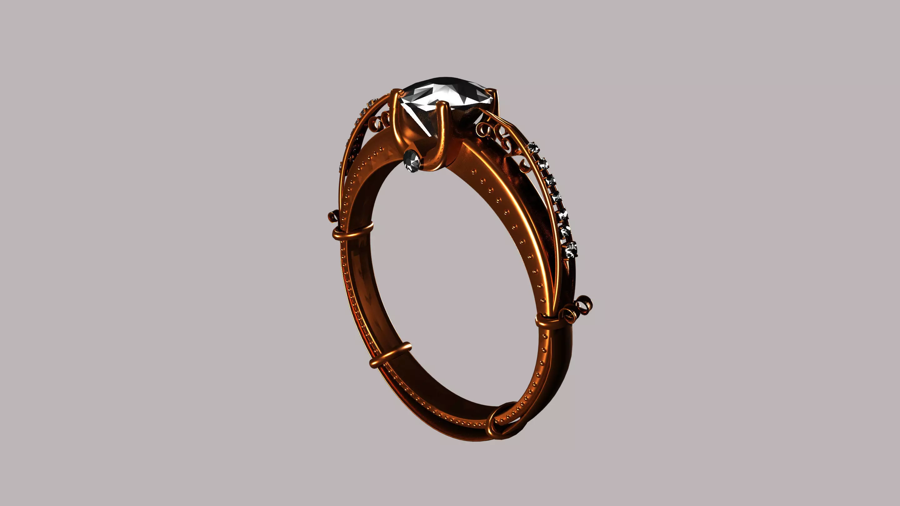 Diamond Ring 3D model_0
