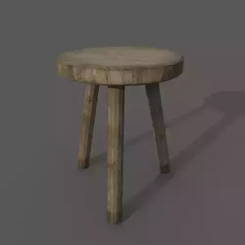 Wooden Medieval Small Chair