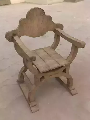 Wooden Medieval Chair