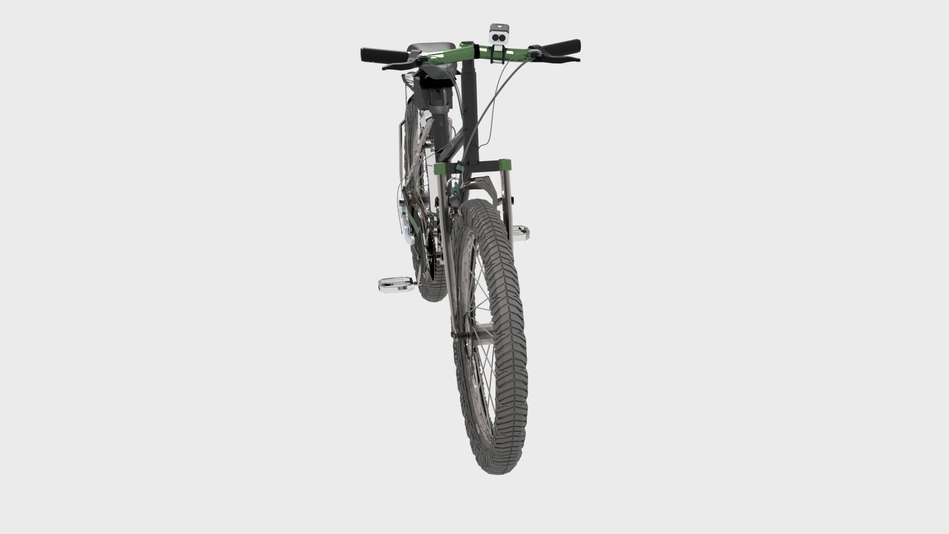 Mountain Bicycle 15 Speed Low-poly 3D model_4