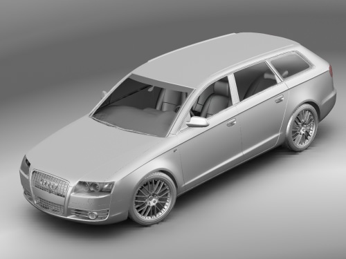 Audi A6 2006 Avant 3D model_4