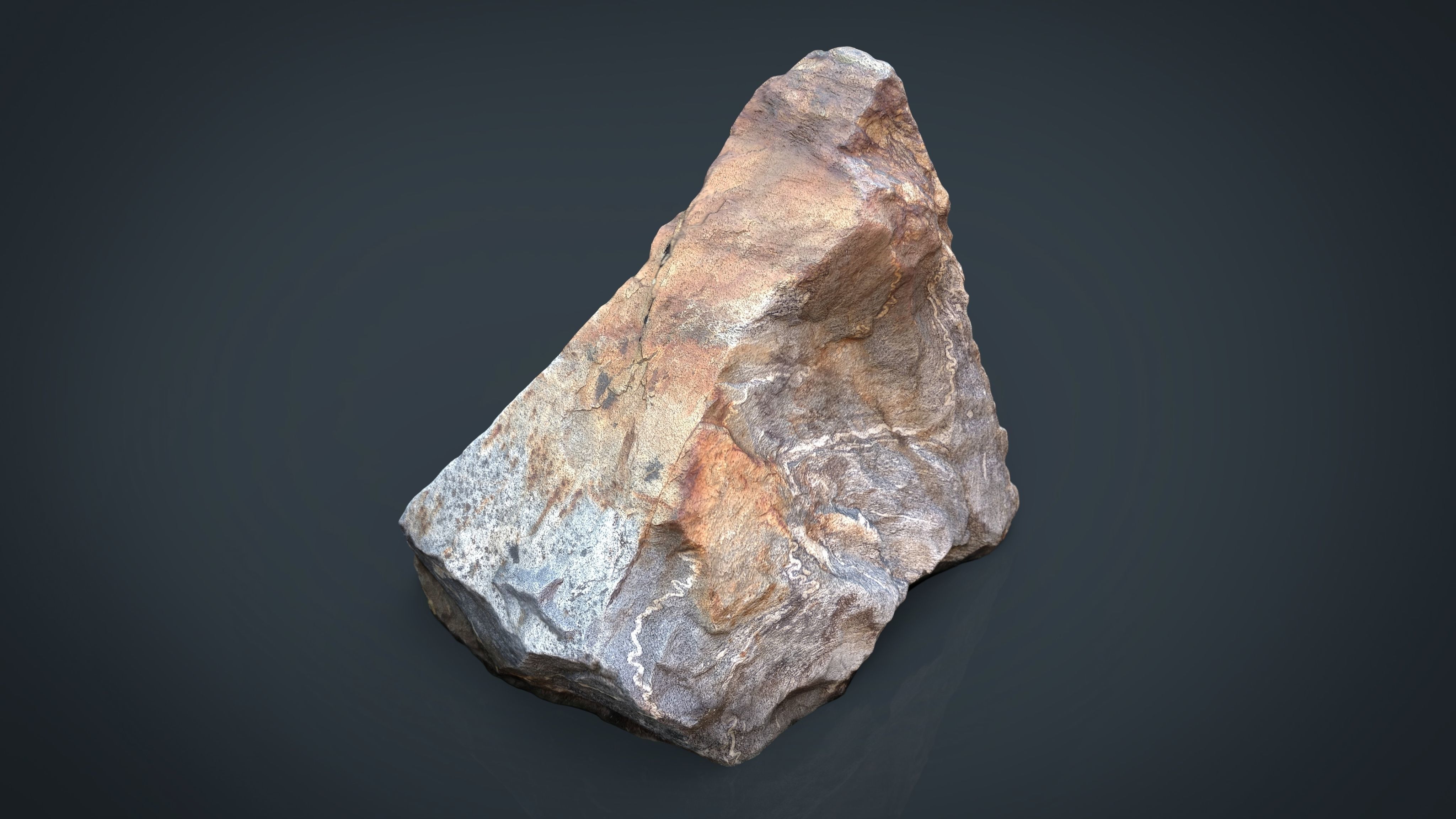 MIGMATITE rock Low-poly 3D model_15