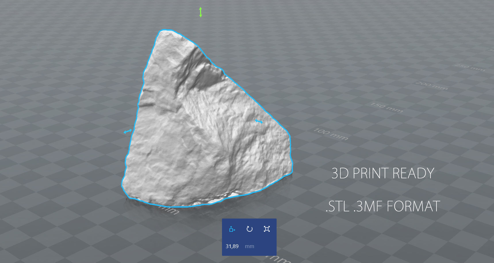 MIGMATITE rock Low-poly 3D model_7