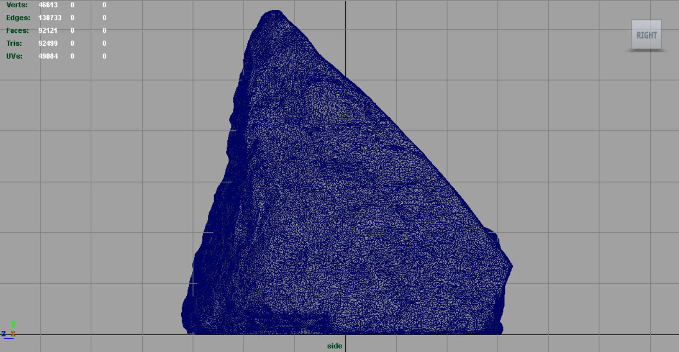 MIGMATITE rock Low-poly 3D model_12