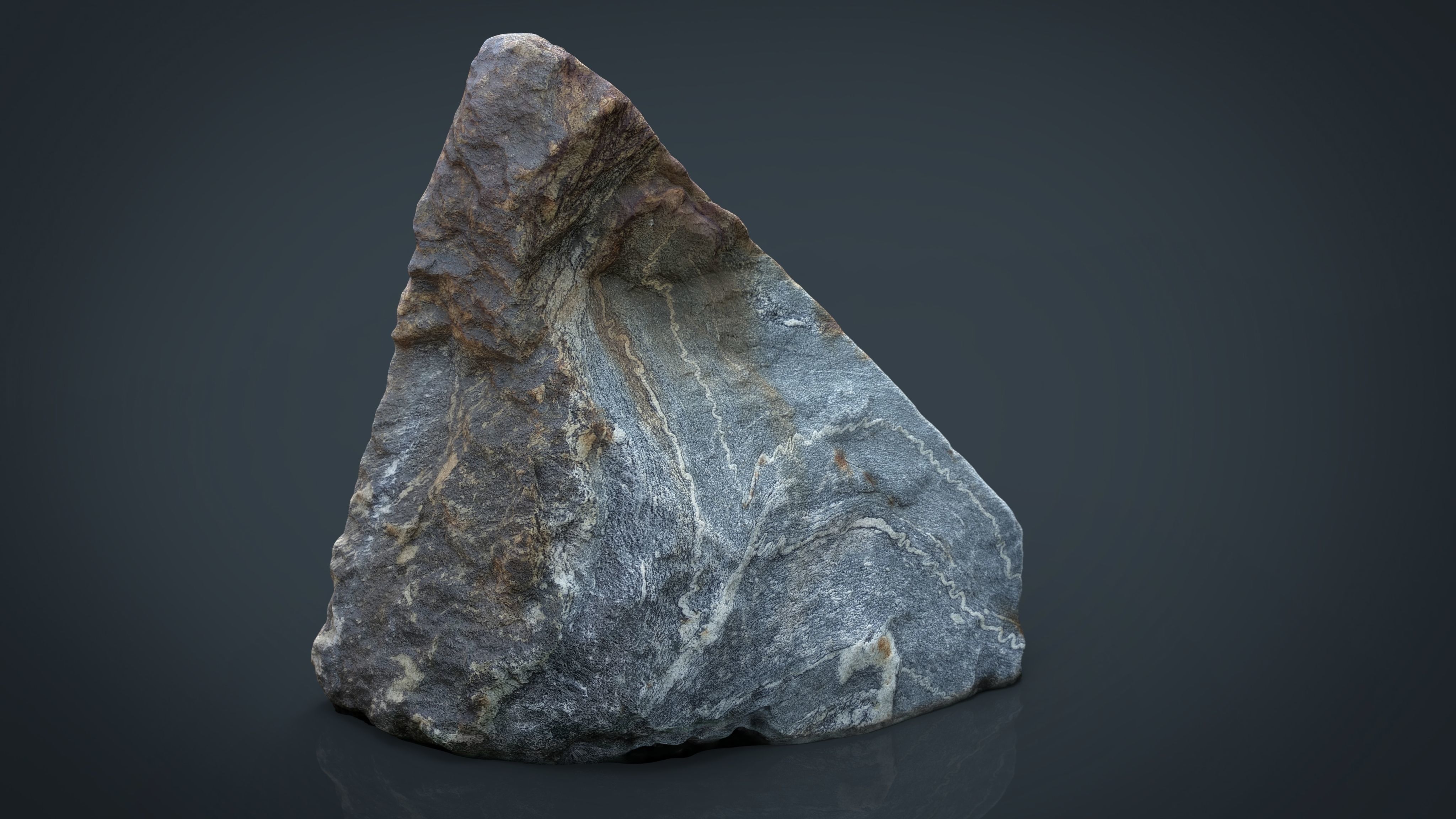 MIGMATITE rock Low-poly 3D model_13