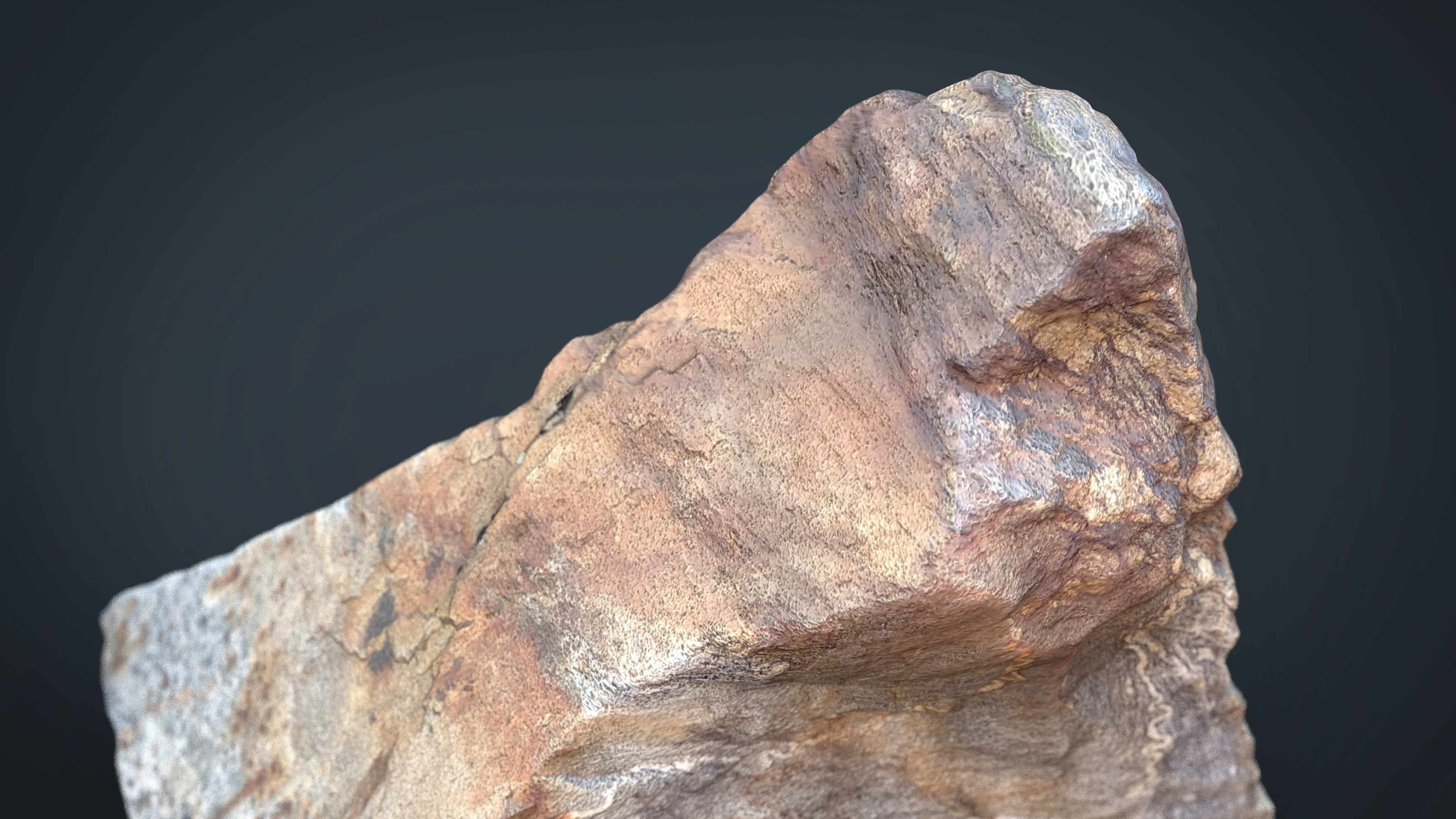 MIGMATITE rock Low-poly 3D model_14