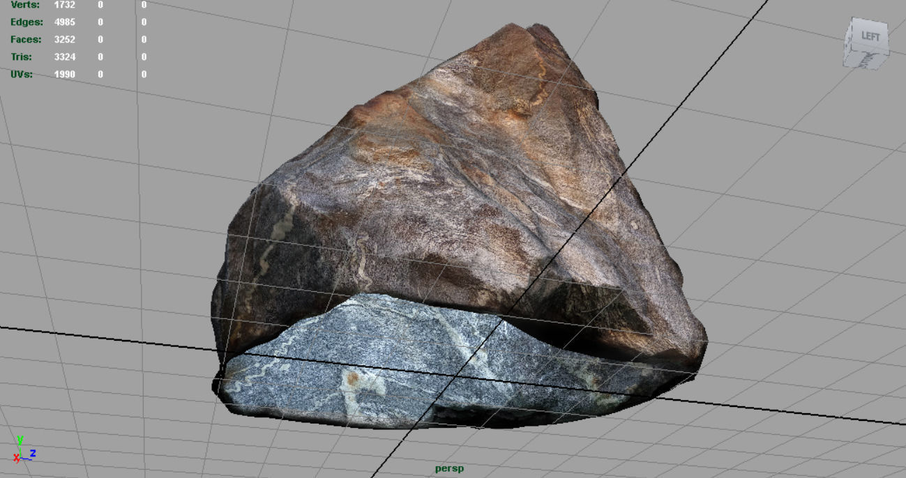MIGMATITE rock Low-poly 3D model_6