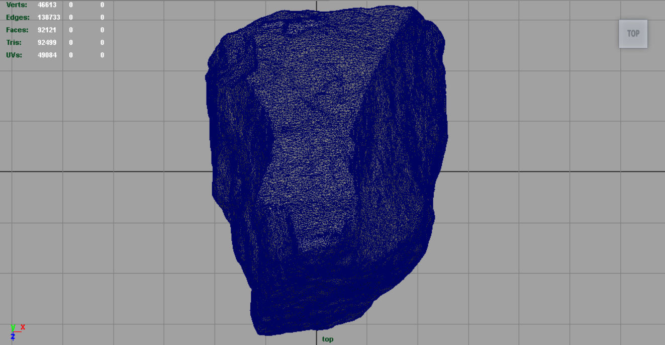 MIGMATITE rock Low-poly 3D model_10