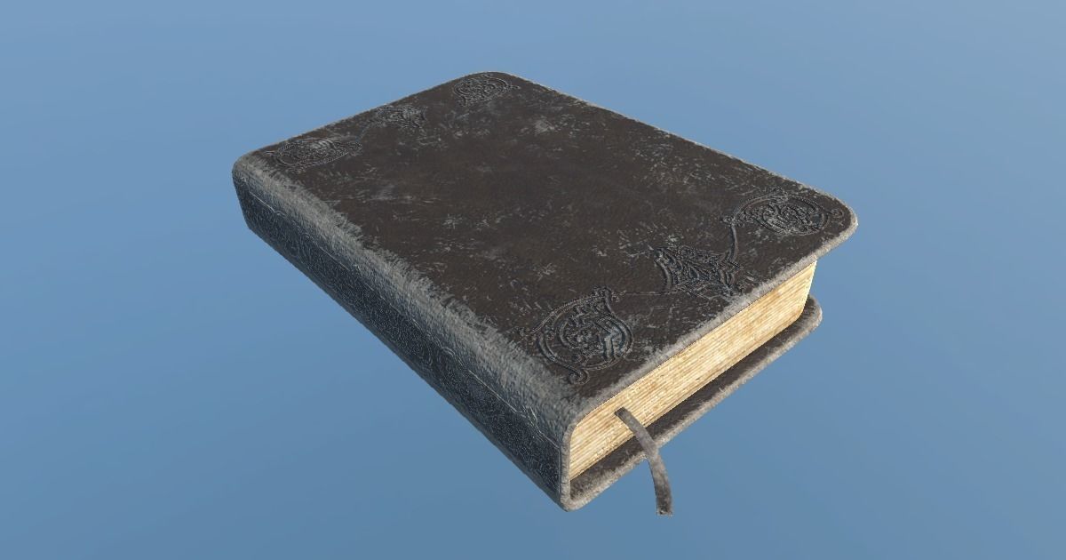 Medieval Table Setup Low-poly 3D model_13