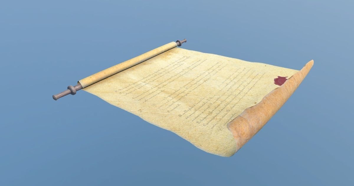 Medieval Table Setup Low-poly 3D model_15